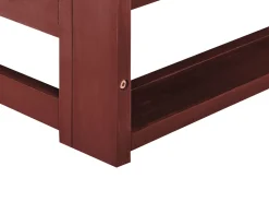 Sofa De 2 Lugares Em Madeira De Acacia Certificada Vermelha Escura Trani