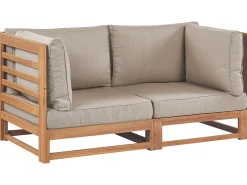 Sofa De 2 Lugares Em Madeira De Acacia Clara Trani