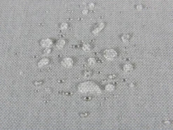 Sofa De Canto Modular 7 Lugares A Direita E Repousa-Pes Em Tecido Cinzento Claro Arezzo