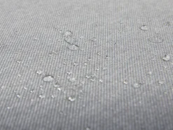 Sofa De Canto Modular 7 Lugares A Direita Com Repousa Pes Em Tecido Cinzento Arezzo