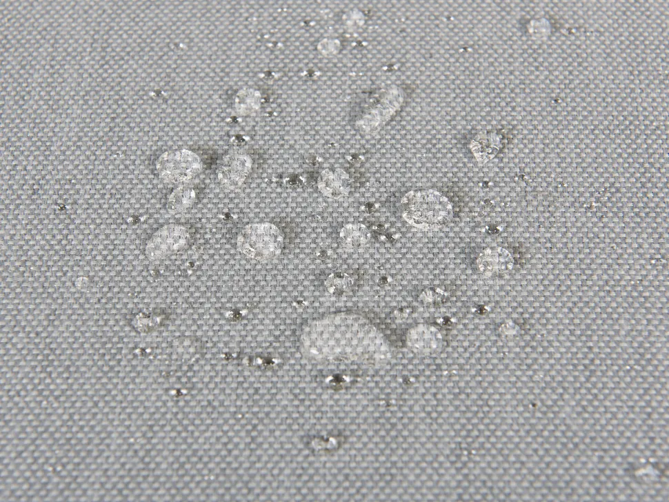 Sofa De Canto Modular 7 Lugares A Esquerda E Repousa-Pes Em Tecido Cinzento Claro Arezzo