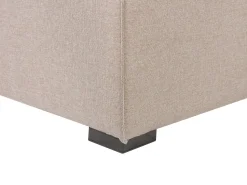 Sofa De Canto Modular 7 Lugares A Direita Com Repousa Pes Em Tecido Creme Arezzo