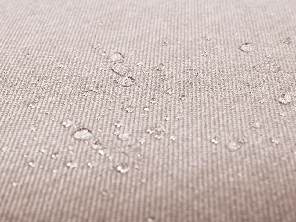 Sofa De Canto Modular 7 Lugares A Direita Com Repousa Pes Em Tecido Creme Arezzo