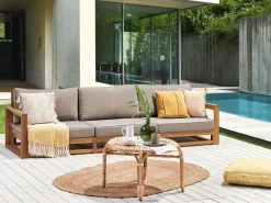 Sofa De Jardim 3 Lugares Em Madeira De Acacia Clara Timor Ii