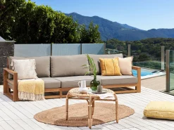 Sofa De Jardim 3 Lugares Em Madeira De Acacia Clara Timor Ii