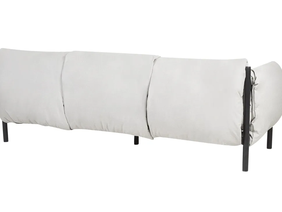 Sofa De Jardim 3 Lugares Em Aluminio Cinzento Claro Esperia