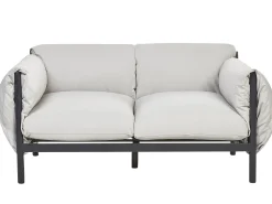 Sofa De Jardim 2 Lugares Em Aluminio Cinzento Claro Esperia