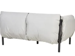 Sofa De Jardim 2 Lugares Em Aluminio Cinzento Claro Esperia