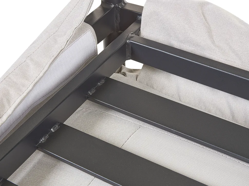 Sofa De Jardim 2 Lugares Em Aluminio Cinzento Claro Esperia