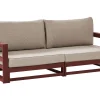 Sofa De Jardim 2 Lugares Madeira De Acacia Certificada Vermelha Escura Timor Ii