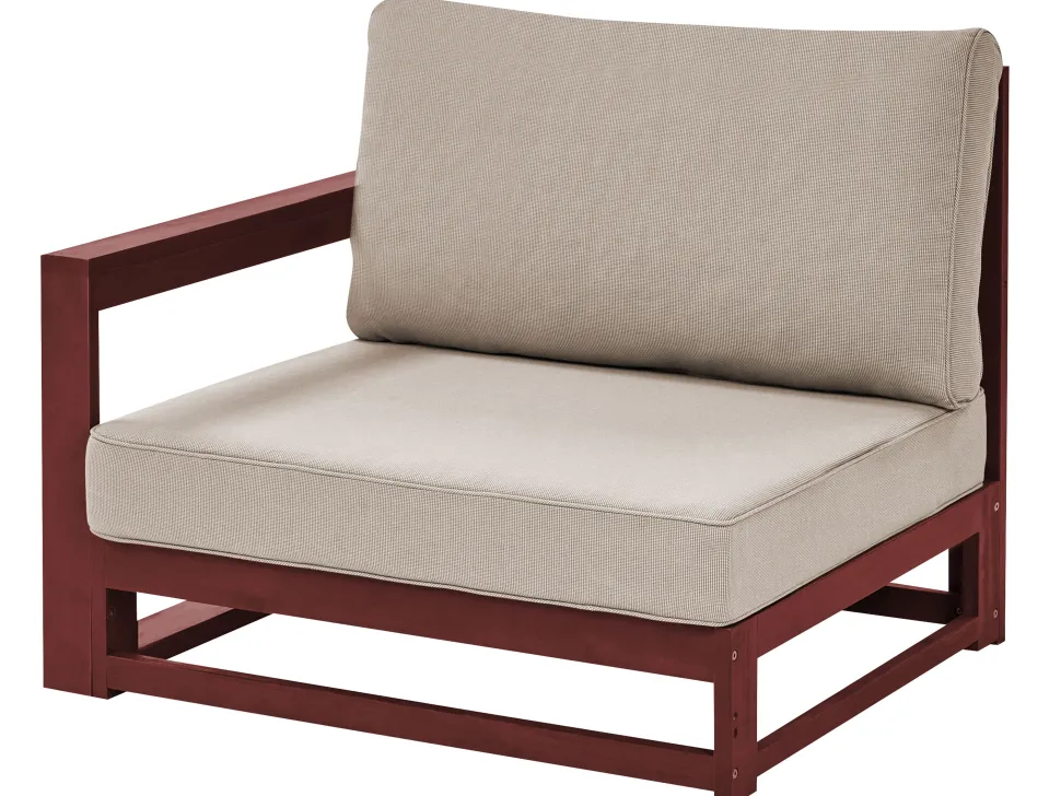 Sofa De Jardim 2 Lugares Madeira De Acacia Certificada Vermelha Escura Timor Ii