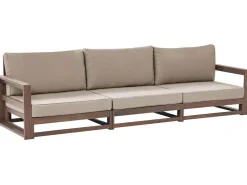 Sofa De Jardim 3 Lugares Madeira De Acacia Certificada Escura Timor Ii