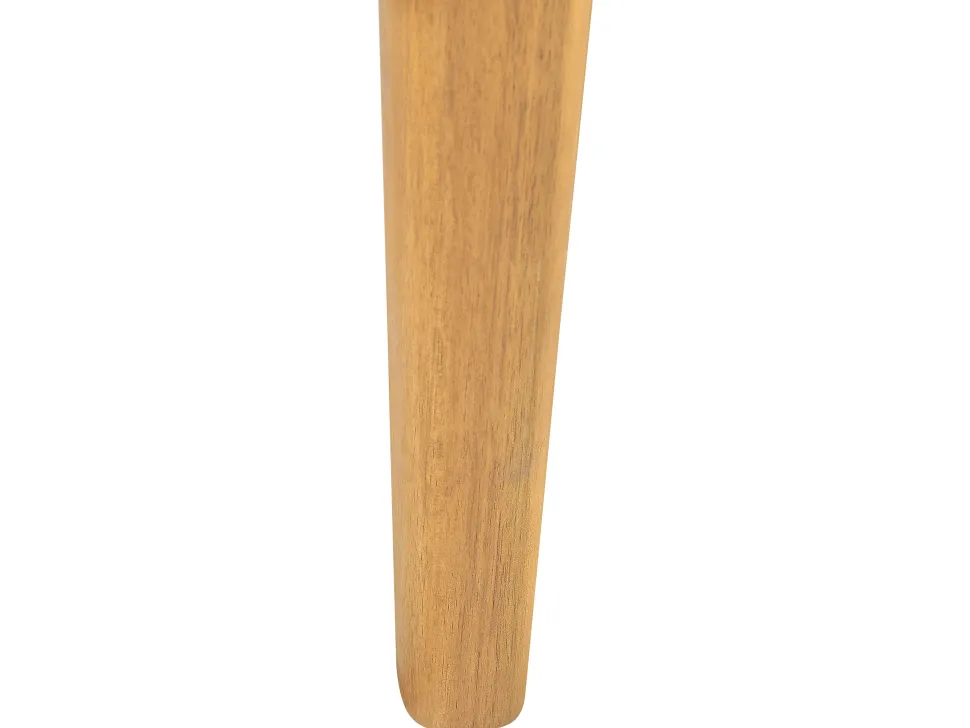 Sofa De Jardim De 2 Lugares Em Madeira De Acacia Com Almofadas Brancas Baratti
