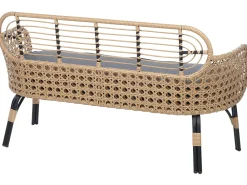 Sofa De Jardim De 2 Lugares Em Rattan Cor Natural Pratello
