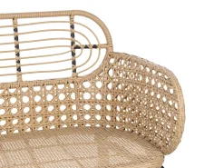 Sofa De Jardim De 2 Lugares Em Rattan Cor Natural Pratello