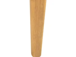 Sofa De Jardim De 3 Lugares Em Madeira De Acacia Com Almofadas Brancas Baratti