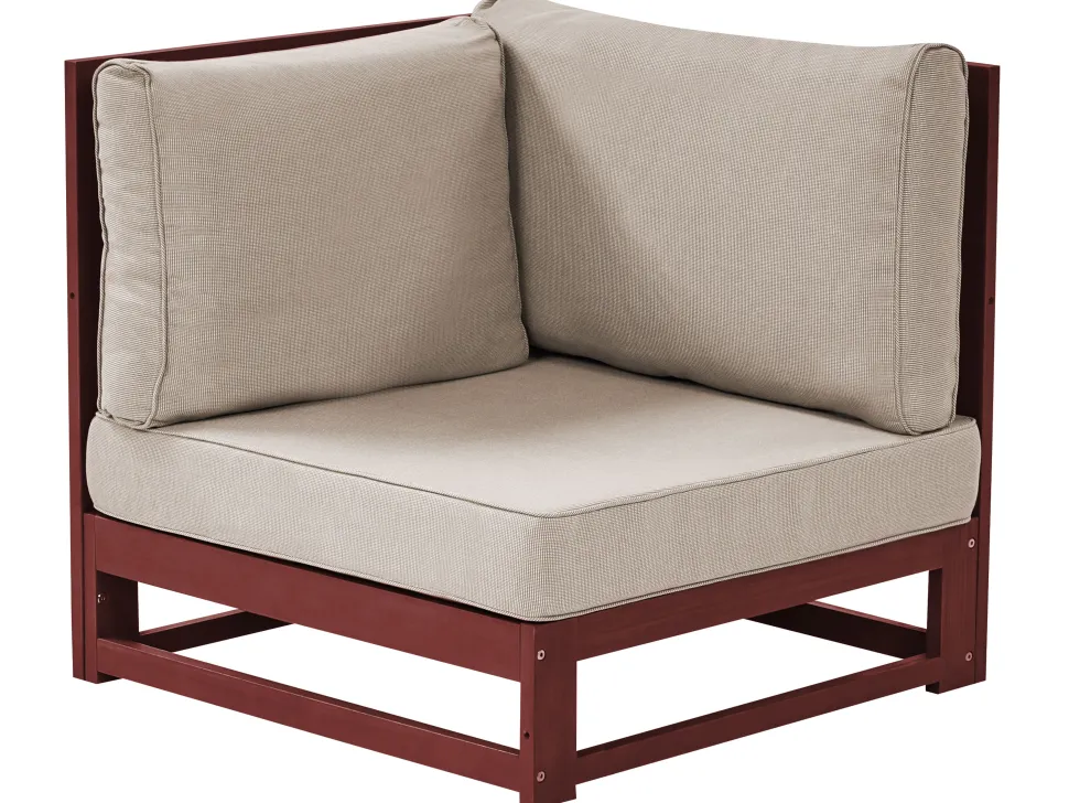 Sofa De Jardim De 2 Lugares Madeira De Acacia Certificada Vermelha Escura Timor Ii