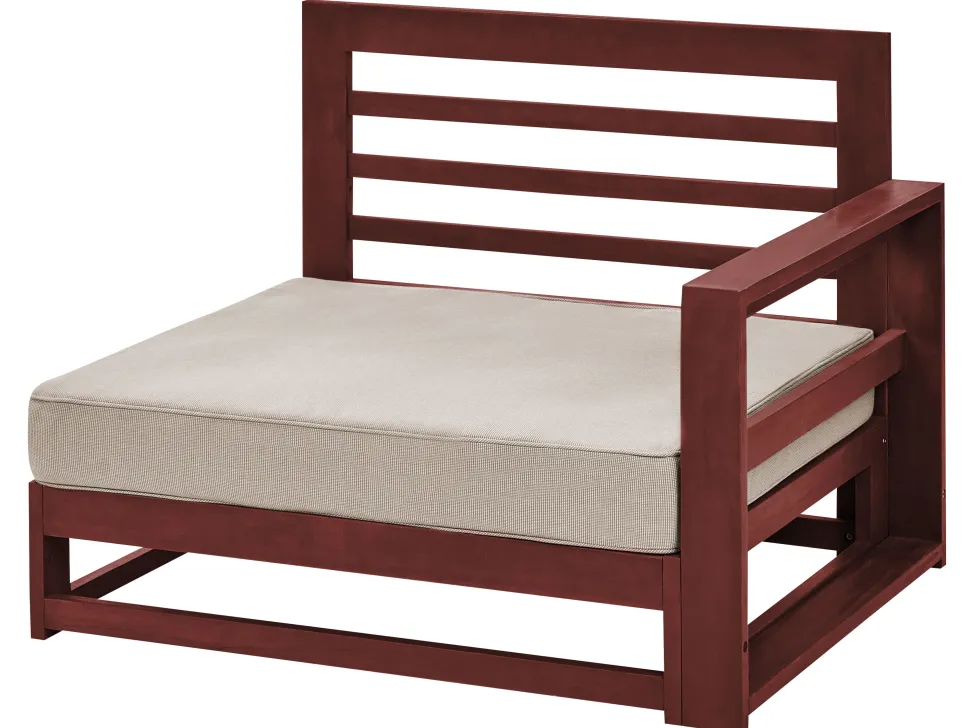 Sofa De Jardim De 2 Lugares Madeira De Acacia Certificada Vermelha Escura Timor Ii