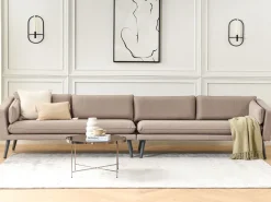 Sofa De Jardim Modular 4 Lugares Creme Loretello