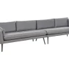Sofa De Jardim Modular 4 Lugares Cinzento Loretello