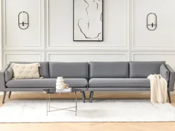 Sofa De Jardim Modular 4 Lugares Cinzento Loretello