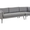 Sofa De Jardim Modular 3 Lugares Versao A Direita Cinzento Loretello