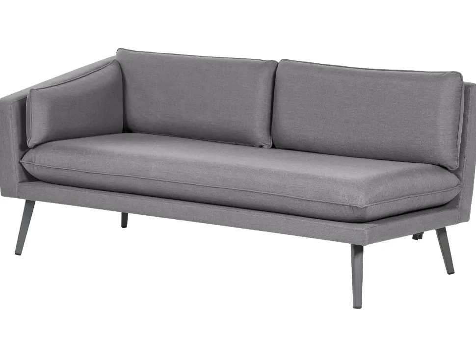 Sofa De Jardim Modular 3 Lugares Versao A Direita Cinzento Loretello