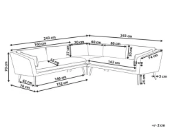 Sofa De Jardim Modular 5 Lugares Creme Loretello