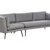Sofa De Jardim Modular 3 Lugares Versao A Esquerda Cinzento Loretello