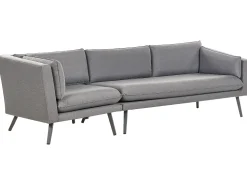 Sofa De Jardim Modular 3 Lugares Versao A Esquerda Cinzento Loretello