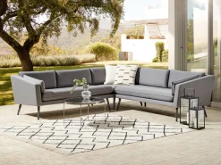 Sofa De Jardim Modular 5 Lugares Cinzento Loretello