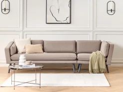 Sofa De Jardim Modular 3 Lugares Versao A Direita Creme Loretello