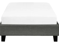 Sommier De Solteiro Em Tecido Cinzento 90 X 200 Cm Roanne