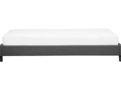 Sommier De Solteiro Em Tecido Cinzento 90 X 200 Cm Roanne