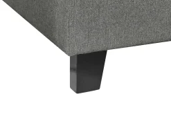 Sommier De Solteiro Em Tecido Cinzento 90 X 200 Cm Roanne