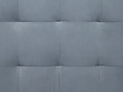 Tamborete Com Arrumação Em Veludo Cinzento 72 X 42 Cm Michigan