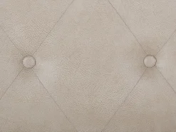 Tamborete Com Arrumação Em Pele Sintetica Creme Mallard