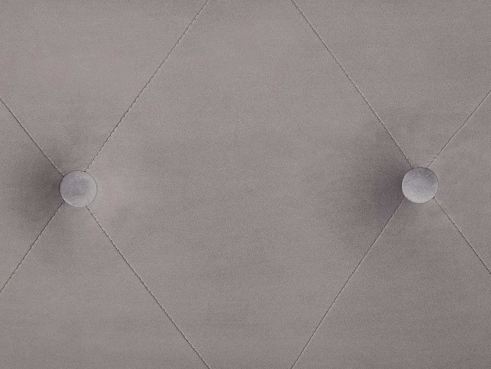 Tamborete Com Arrumação Em Veludo Cinzento Mallard