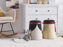 Tamborete Creme Com Arrumação Apache