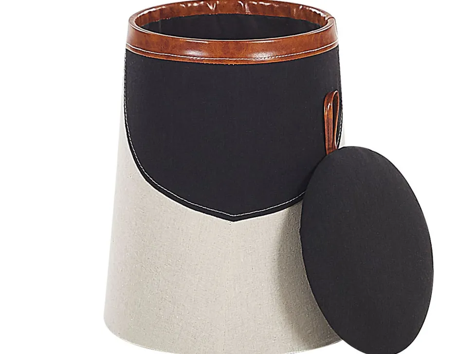 Tamborete Creme Com Arrumação Apache