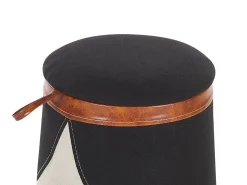 Tamborete Creme Com Arrumação Apache