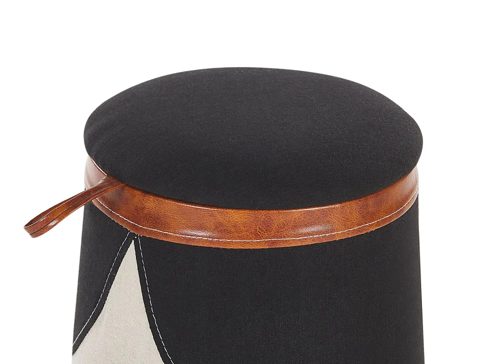 Tamborete Creme Com Arrumação Apache