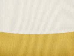 Tamborete Em Bombazine Amarela Com Arrumação Ruby