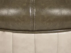 Tamborete Em Pele Sintetica Verde Escuro Turtle