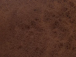 Tamborete Em Pele Sintetica Castanha Escura Com Arrumação Elephant