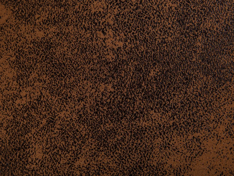 Tamborete Em Pele Sintetica Castanha Com Arrumação Hippo