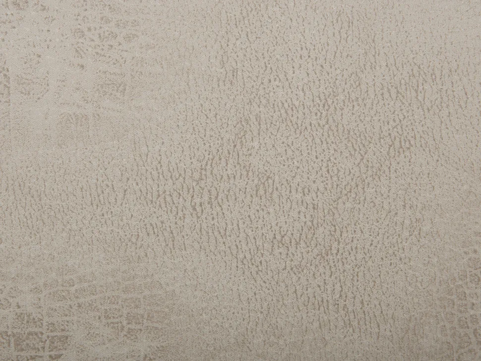 Tamborete Em Pele Sintetica Cinzento Claro Com Arrumação Triceratops