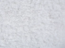 Tamborete Em Tecido Branco Com Arrumação Sheep