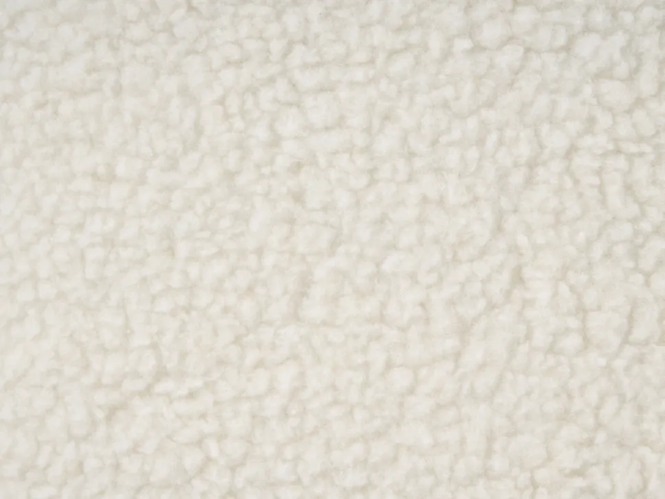 Tamborete Em Tecido Branco Bunny