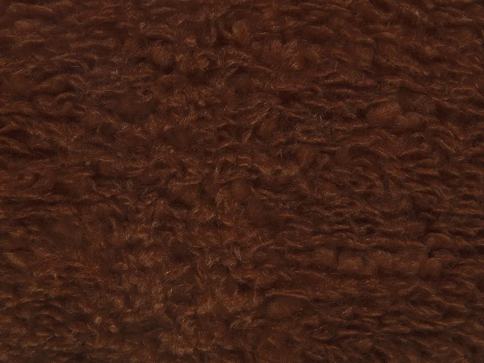 Tamborete Em Tecido Castanho Com Arrumação Sheep